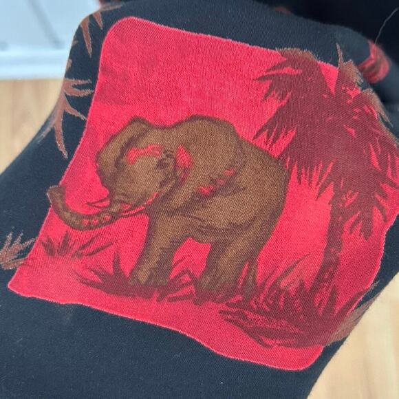 Caribou Women Sleeveless Maxi Dress Tribal Summer Vacation Animal Black Size XL - Picture 2 of 6